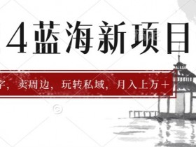 2024年蓝海项目智能AI算命,测算八字,带货月入上w+