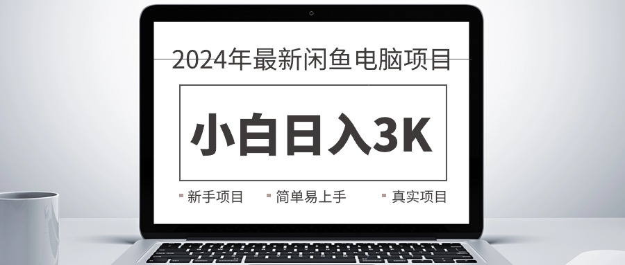 (10846期)2024全新淘宝闲鱼计算机新项目,新手入门日入3K ,最真实项目化教学