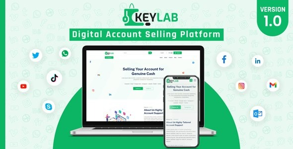 KeyLab v2.0 – 数字账户销售平台