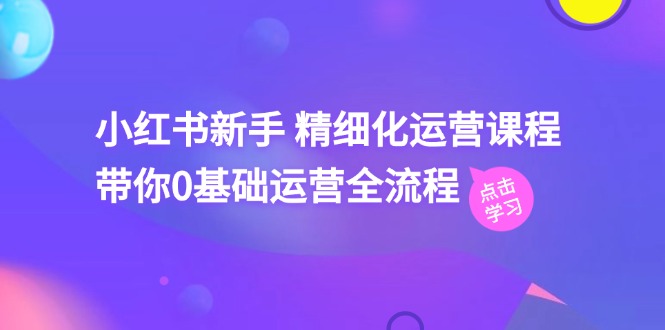 (11417期)小红书的初学者 精细化营销课程内容,陪你0基础运营全过程(41节视频课程)
