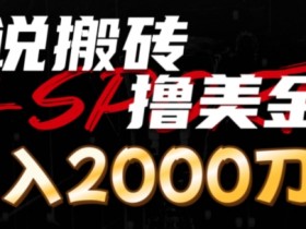 小说搬砖撸美刀,月入2000刀