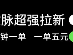 微脉无脑拉新,每单5块钱,轻松日入三位数