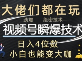 视频号瞬爆技术+直播玩法解析