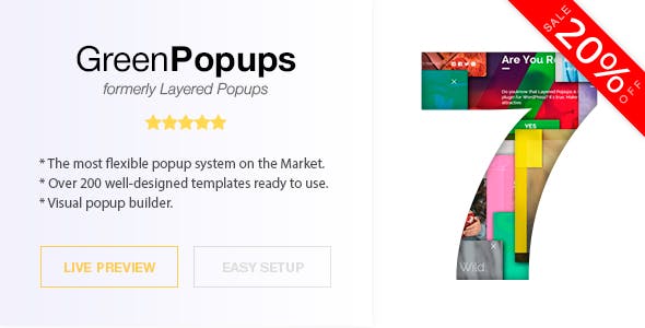testedGreen Popups (formerly Layered Popups) 7.50