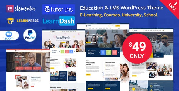 testedEdubin Education WordPress Theme 9.3.0