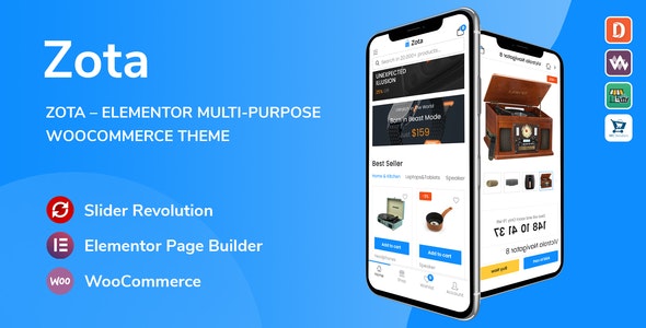 testedZota MultiPurpose WooCommerce Theme 1.3.1