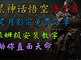 全新爆火项目,首批《黑神话·悟空》修改器售卖,日入1000+