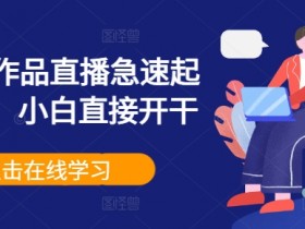 0粉丝0作品直播急速起号变米,小白直接开干