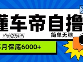 “懂车帝”自撸玩法,每天2两小时收益几张