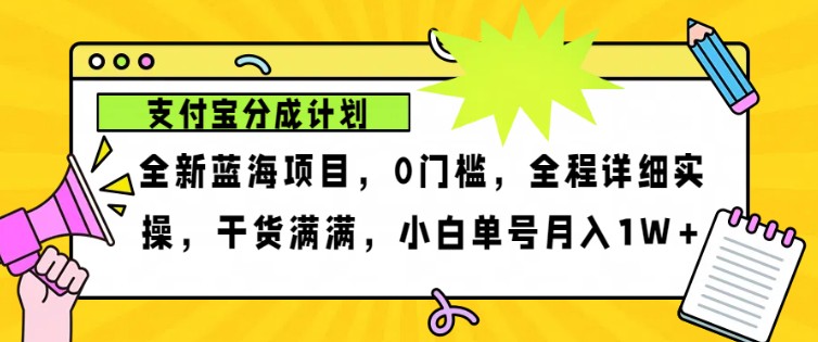 2024年后半年新蓝海,支付宝钱包分为计划项目游戏玩法,轻轻松松月入1w