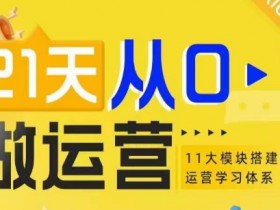 21天从0-1做运营,11大维度搭建基础运营学习体系