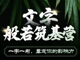 文字般若筑基营,用文字打造自己的影响力,写好文案 写出影响力 写出吸金力