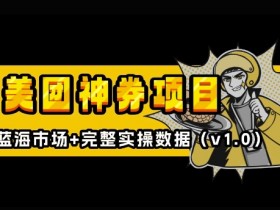 美团神券神会员_入门级教程,外卖券膨胀推广项目【全网首发,全新蓝海】