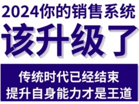 2024能落地的销售实战课,你的销售系统该升级了(更新2月)
