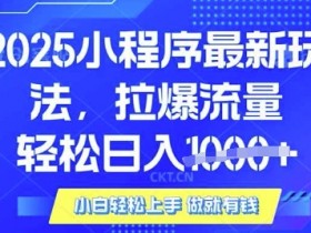 25年最新小程序升级玩法对接腾讯平台广告产被动收益,轻松日入多张【揭秘】