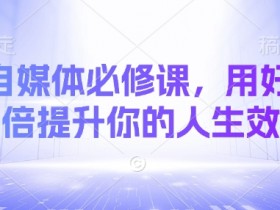 AI自媒体必修课,用好AI 10倍提升你的人生效率
