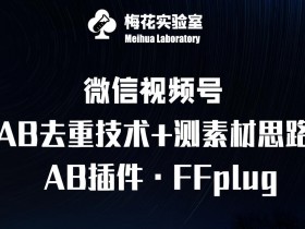 视频号连怼玩法-FFplug玩法AB插件使用+测素材教程-梅花实验室社群专享课