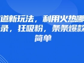 情感赛道新玩法,利用火热哪吒IP做情感语录,狂吸粉,条条爆款,操作简单