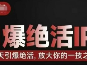 引爆绝活IP训练营,14天引爆绝活,放大你的一技之长