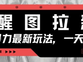 醒图拉新,暴力新玩法,光用手机三分钟制作一条视频,一天轻松5张