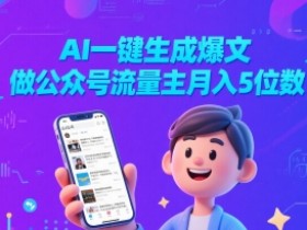 AI一键生成爆文,做公众号流量主月入5位数