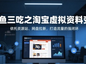 一鱼三吃之淘宝虚拟资料变现,依托资源站、网盘拉新,打造流量的强闭环