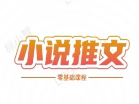 小说推文全流程课程-小说推文零基础教程