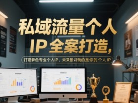 私域流量个人IP全案打造,打造特色专业个人IP,未来最值钱的是你的个人IP