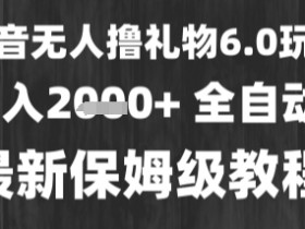 最新风口暴力撸金技术,无人撸礼物,长期稳定 一个小时收益2k+,小白当天拿结果【揭秘】