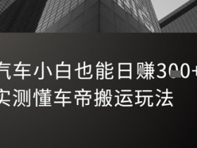 汽车小白也能日入3张!实测懂车帝搬运玩法