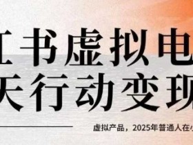 小红书虚拟电商14天变现训练营,虚拟产品,2025年普通人在小红书最后的搞钱机会
