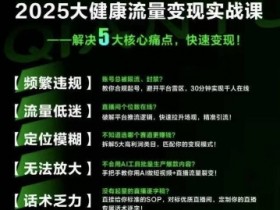 大健康流量全域新增长8.0,三月底线下课视频,大健康万亿蓝海,从类目突围到模式迭代