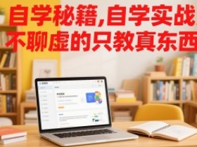 自学秘籍,自学实战派,不聊虚的只教真东西