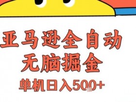亚马逊全自动无脑掘金,无需人工,单机日入5张+【揭秘】