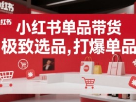 小红书单品带货,极致选品,打爆单品(更新)