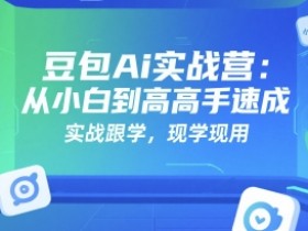 豆包Ai实战营:从小白到高手速成,实战跟学,现学现用