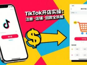 TikTok从开店到投流的进阶课,从基础实操到高阶技巧一网打尽