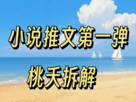 小说推文项目操作全流程第一弹,0粉就能做,门槛低非常适合新手