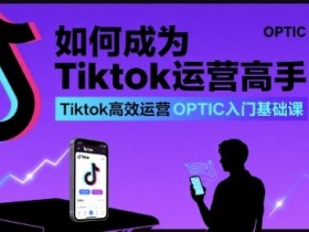 如何成为Tiktok运营高手,Tiktok高效运营OPTIC入门基础课