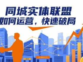 同城实体联盟如何运营,快速破局