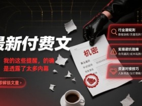 最新付费文:我的这些提醒,的确是透露了太多内幕