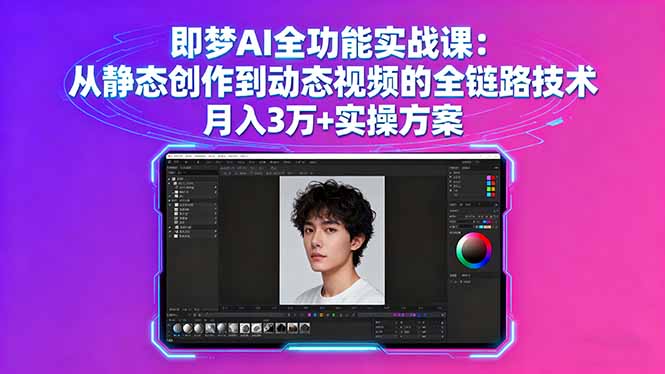 (16053期)即梦AI全功能实战课:从静态创作到动态视频的全链路技术 月入3万+实操方案