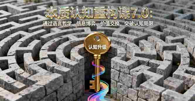(16218期)本质认知重构课7.0:通过语言哲学、信息博弈、价值交换,突破认知局限