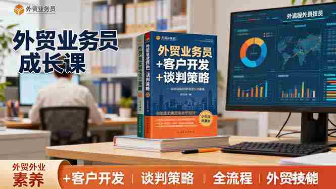 (16250期)外贸业务员成长课:职业素养+客户开发+谈判策略、掌握全流程外贸技能