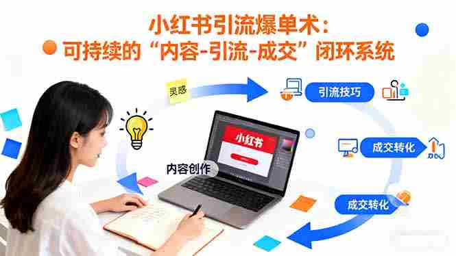 (16362期)小红书引流爆单术:构建一套低成本 可持续的“内容-引流-成交”闭环系统
