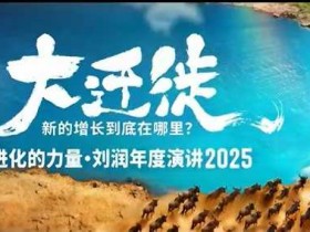 2025刘润年度演讲全程回放,大迁徙新的增长到底在哪里?