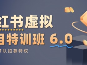 小红书虚拟项目特训课6.0,帮你从0到1打造稳定盈利的店铺,抓住流量红利