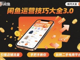 闲鱼运营技巧大全3.0,引爆店铺流量,手把手教你玩转二手电商平台