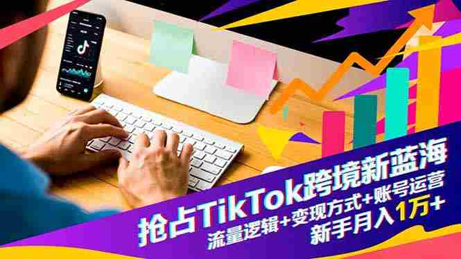 (16640期)抢占TikTok跨境新蓝海:流量逻辑+变现方式+账号运营,新手月入1万+