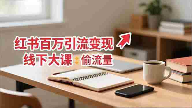 (16661期)小红书百万引流变现-11月线下大课:分享从0到百万引流路径,手把手教偷流量、拿结果